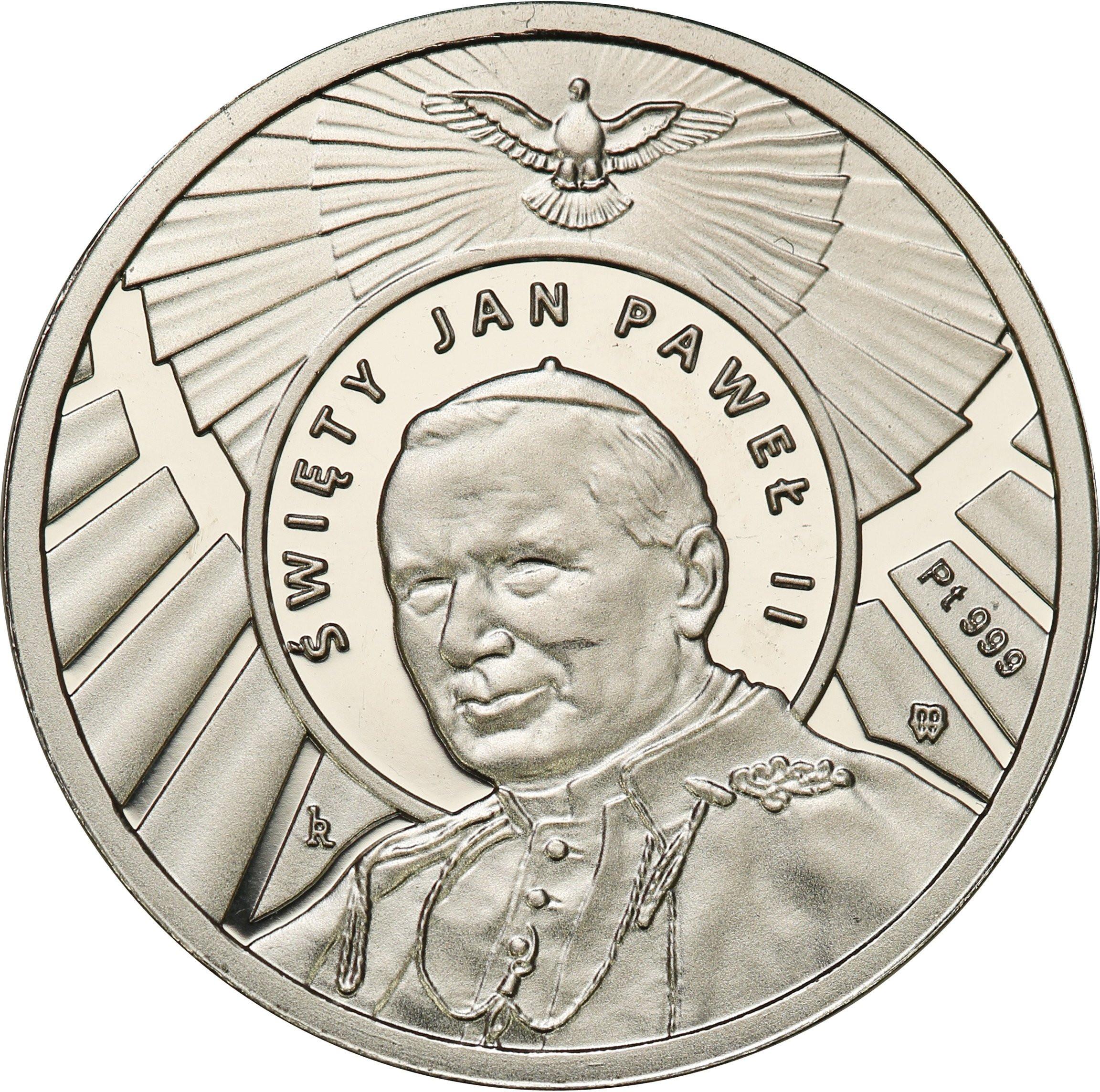 Polska medal Jan Paweł II PLATYNA