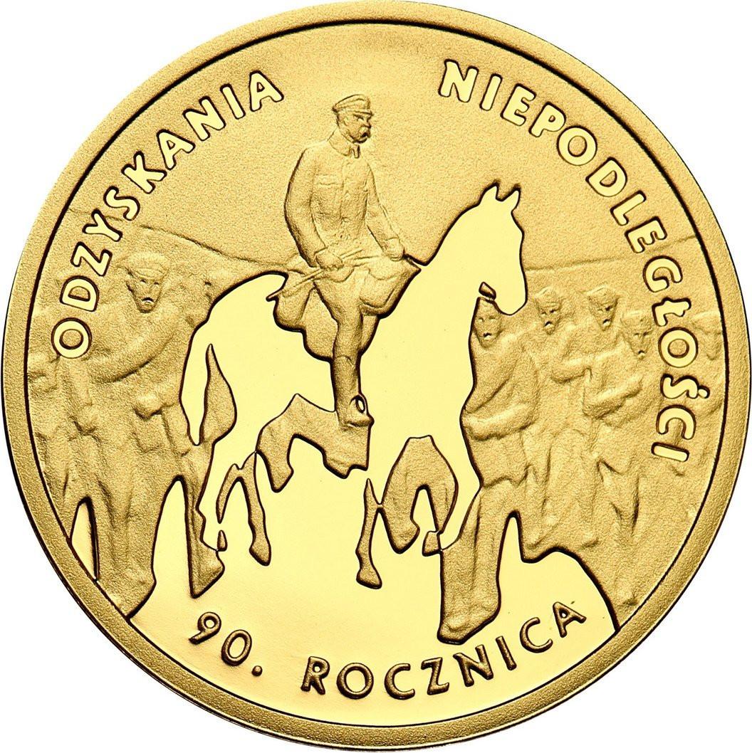 50 złotych 2008 Rocznica Odzyskania Niepodległości Piłsudski - 1/10 uncji złota