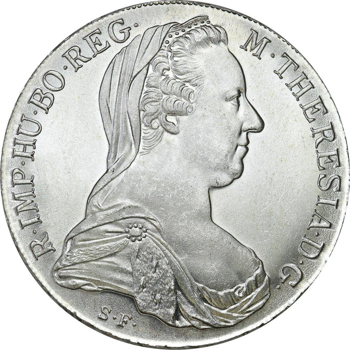 Austria TALAR 1780 Maria Teresa (NOWE BICIE) SREBRO