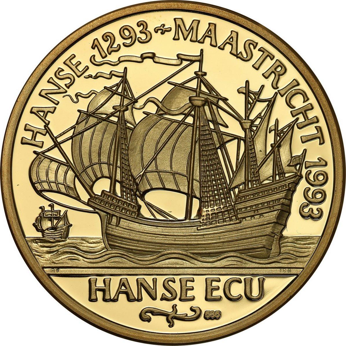 Polska. 5 Euro Hanse ECU Gdańsk - Danzig 1997 - ZŁOTO