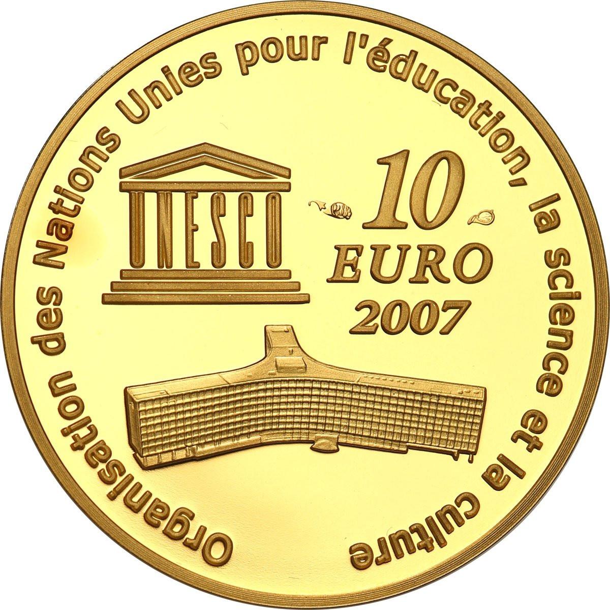 Francja. 10 Euro 2007 - Wielki Mur Chiński - 1./4 uncji złota