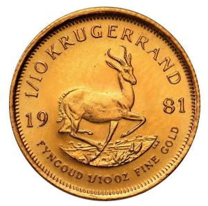 RPA. Krugerrand 1981 - 1/10 uncji złota