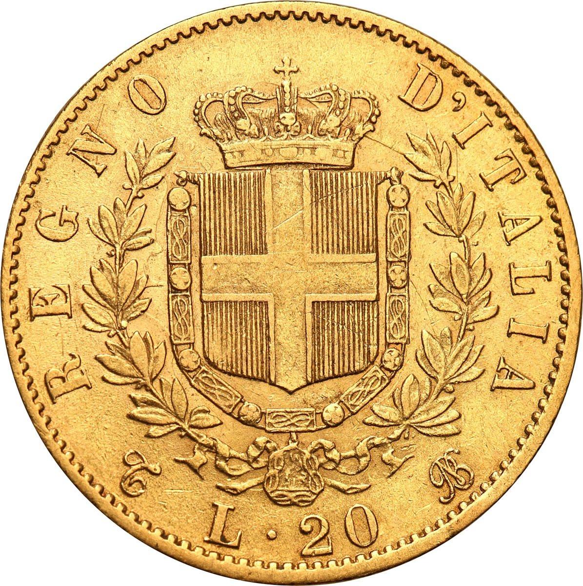 Włochy 20 Lirów 1865 T st.2-