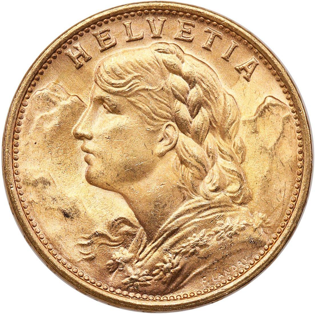 Szwajcaria Helvetia 20 franków 1949 st.1/1-