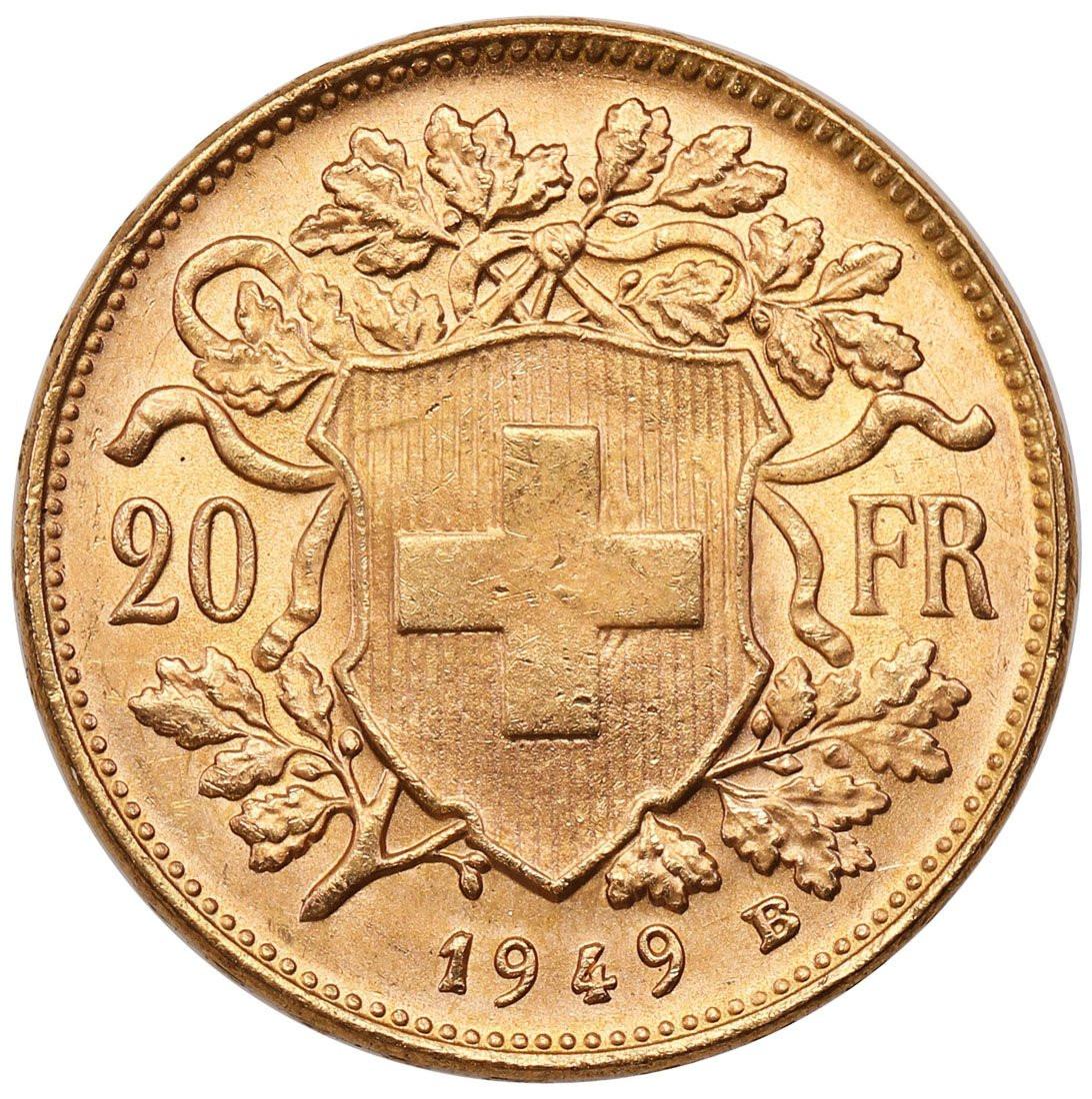 Szwajcaria Helvetia 20 franków 1949 st.1/1-