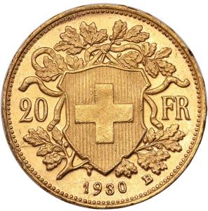 Szwajcaria Helvetia 20 franków 1930 st.1/1-