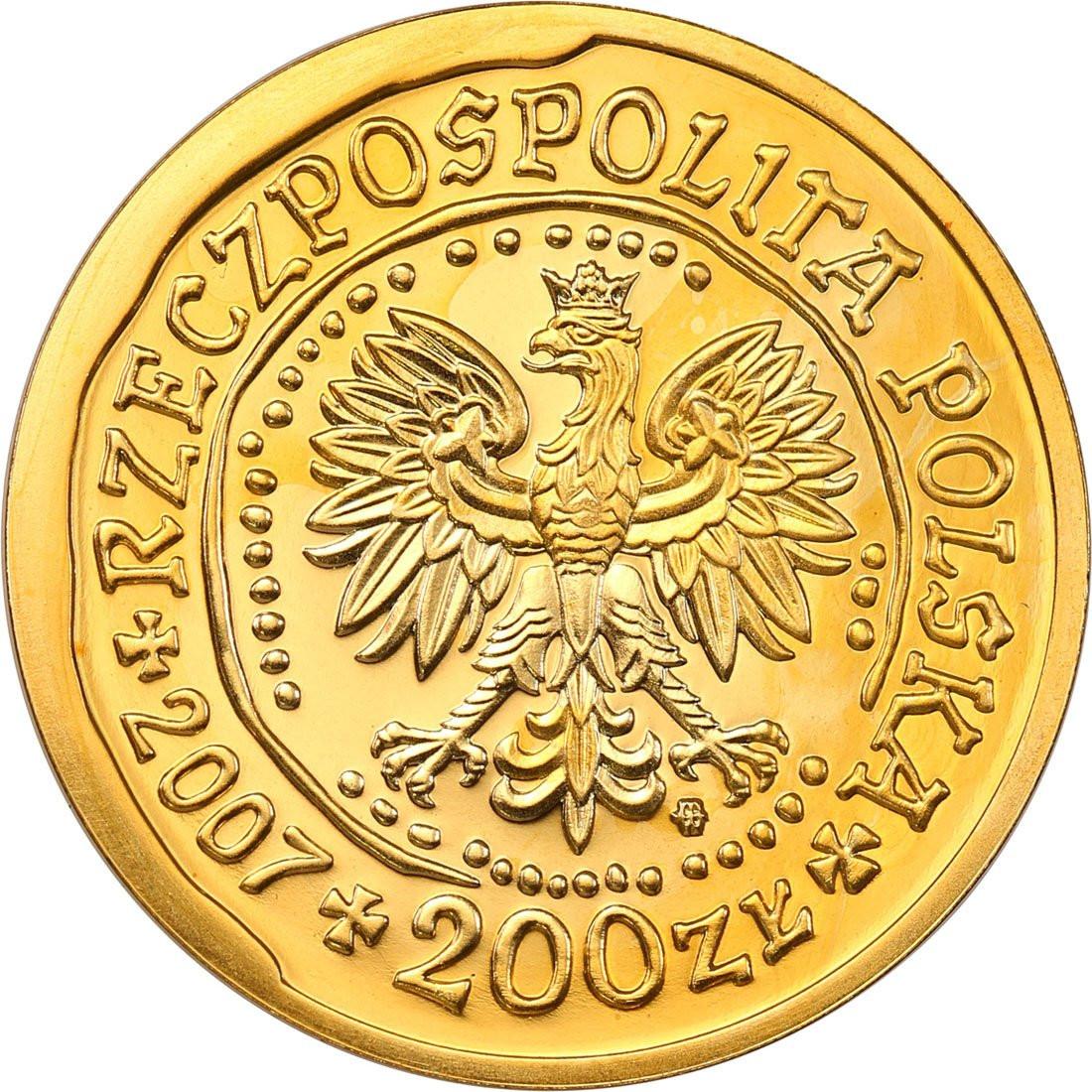 Polska III RP 200 złotych 2007 Orzeł Bielik (1/2 uncji złota) st.L