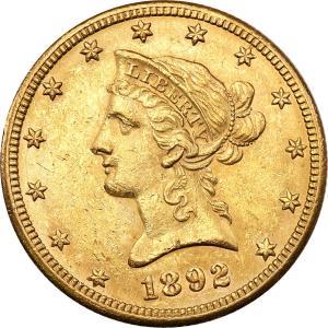 USA. 10 $ dolarów 1892 O - Nowy Orlean