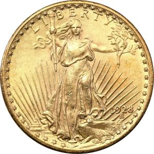 USA. 20 $ dolarów 1928 Filadelfia St. Gaudens