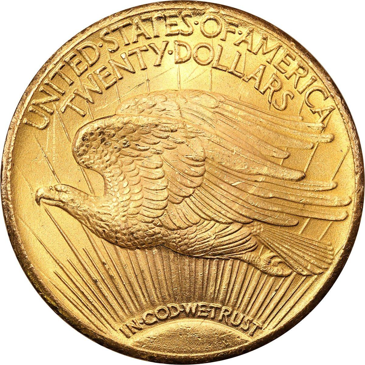 USA. 20 $ dolarów 1927 Filadelfia St. Gaudens