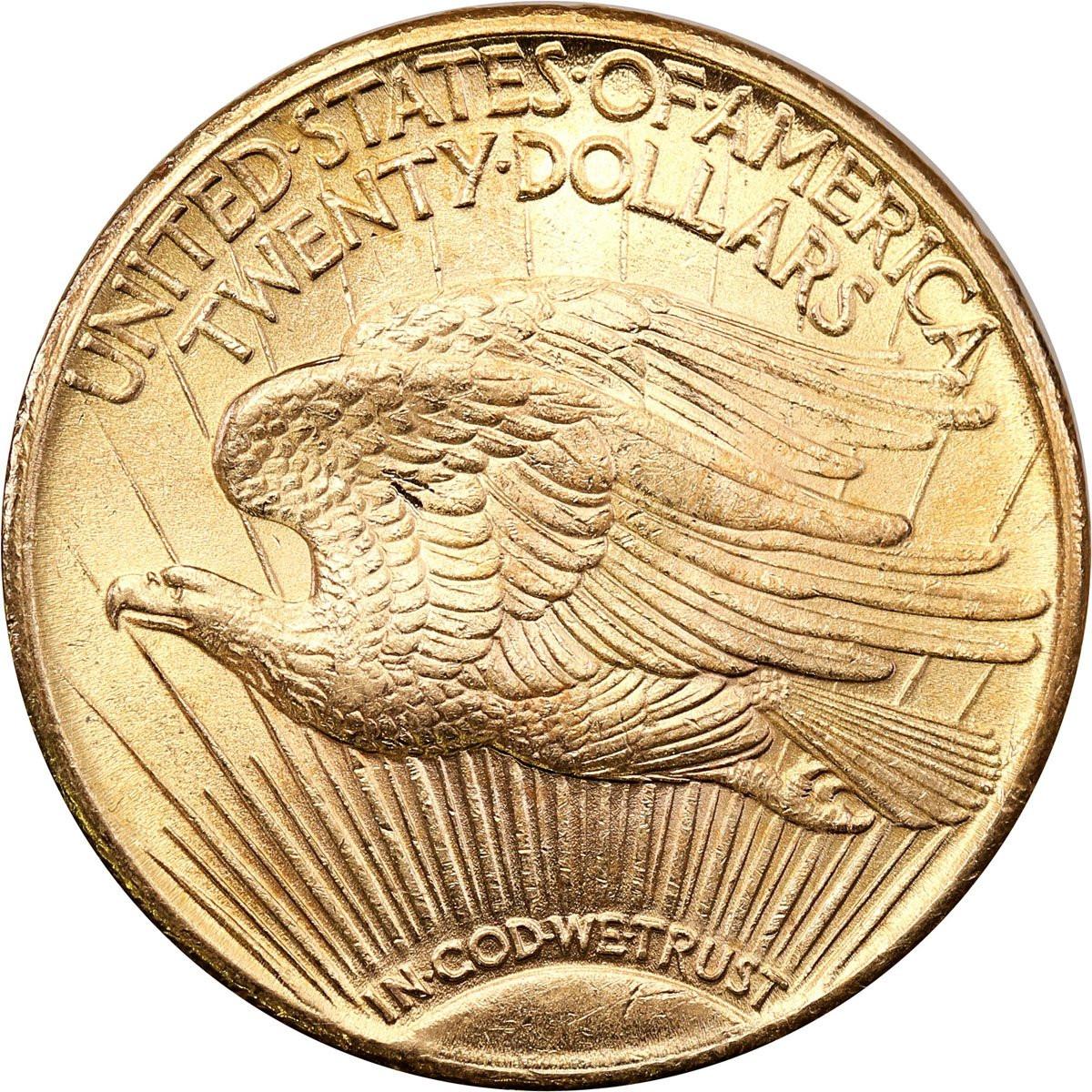 USA. 20 $ dolarów 1925 Filadelfia St. Gaudens