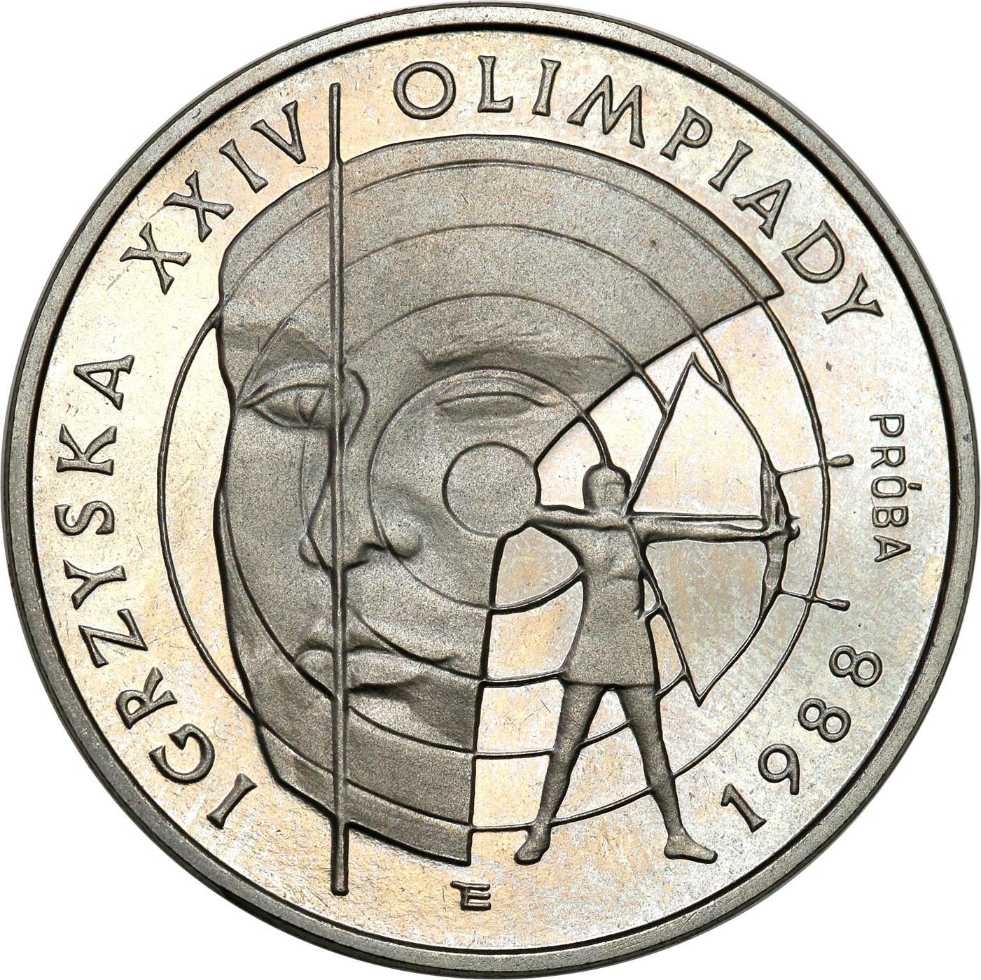 PRL. PRÓBA Nikiel 1000 złotych 1987 – Igrzyska XXIV Olimpiady