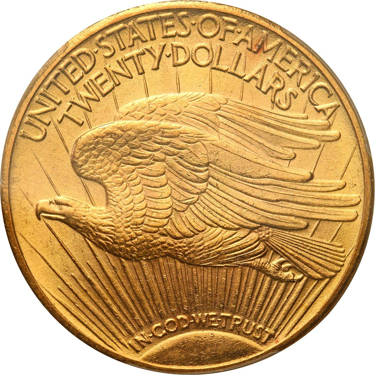 USA 20 dolarów 1924 Filadelfia PCGS MS64