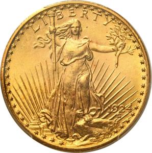USA 20 dolarów 1924 Filadelfia PCGS MS64
