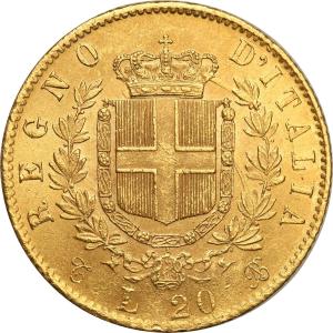 Włochy 20 Lirów 1865 T