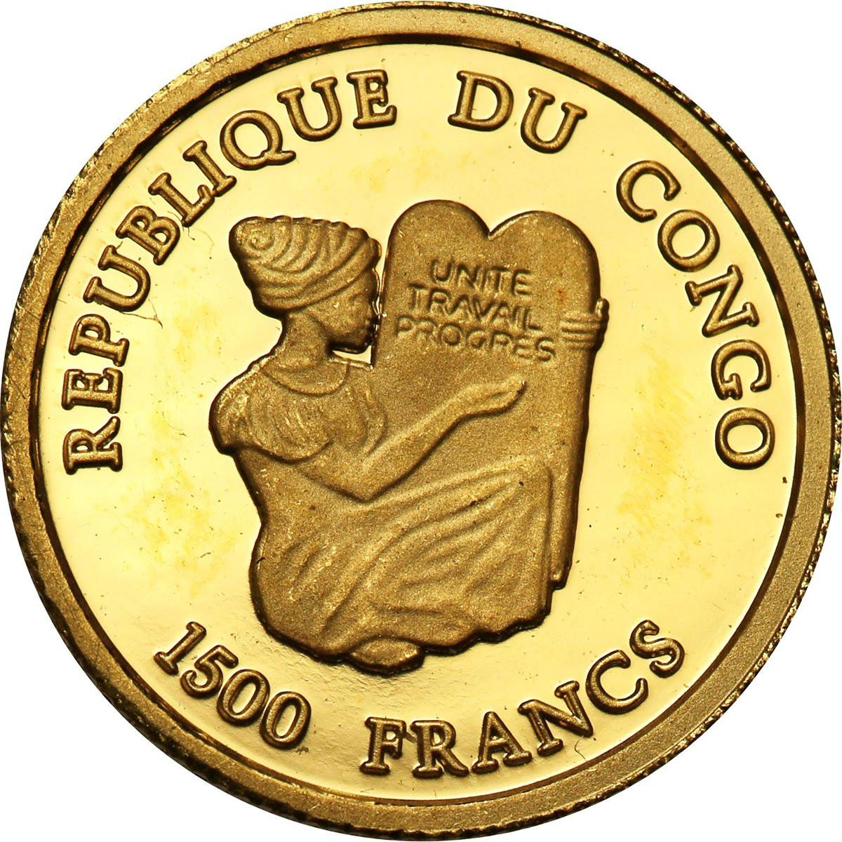 Kongo 1500 franków 2005 (1/25 uncji Au) Sfinks st. L