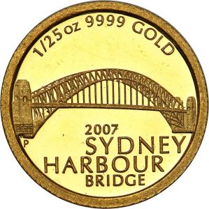 Australia 5 dolarów 2007 (1/25 uncji Au) st. l