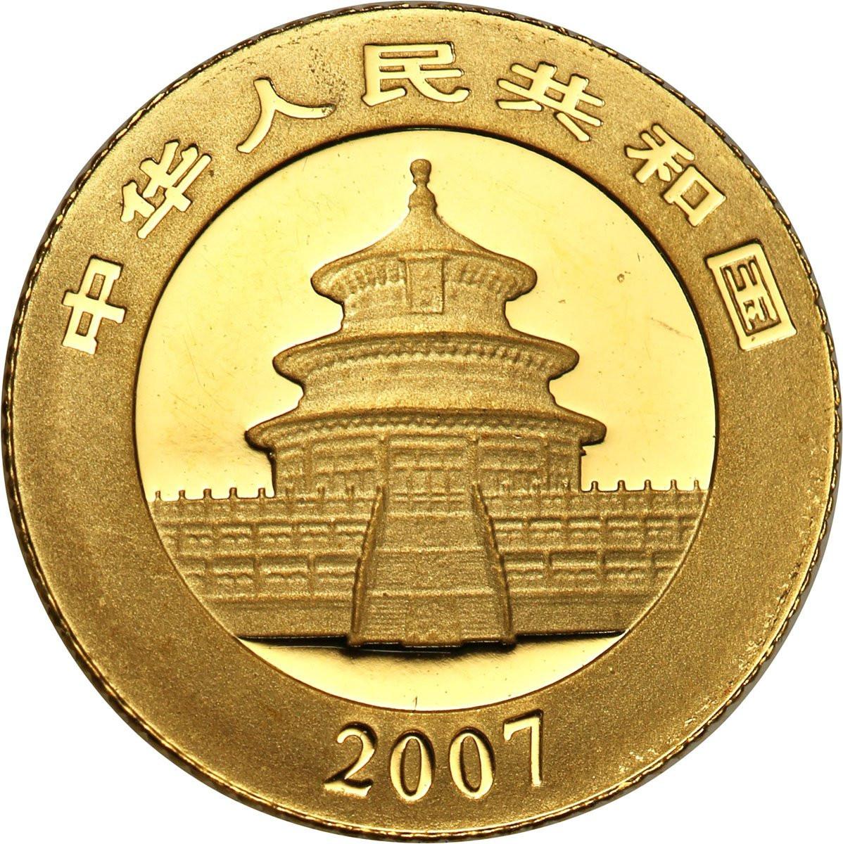 Chiny 20 Yuan 2005 Panda (1/20 uncji Au) st. L