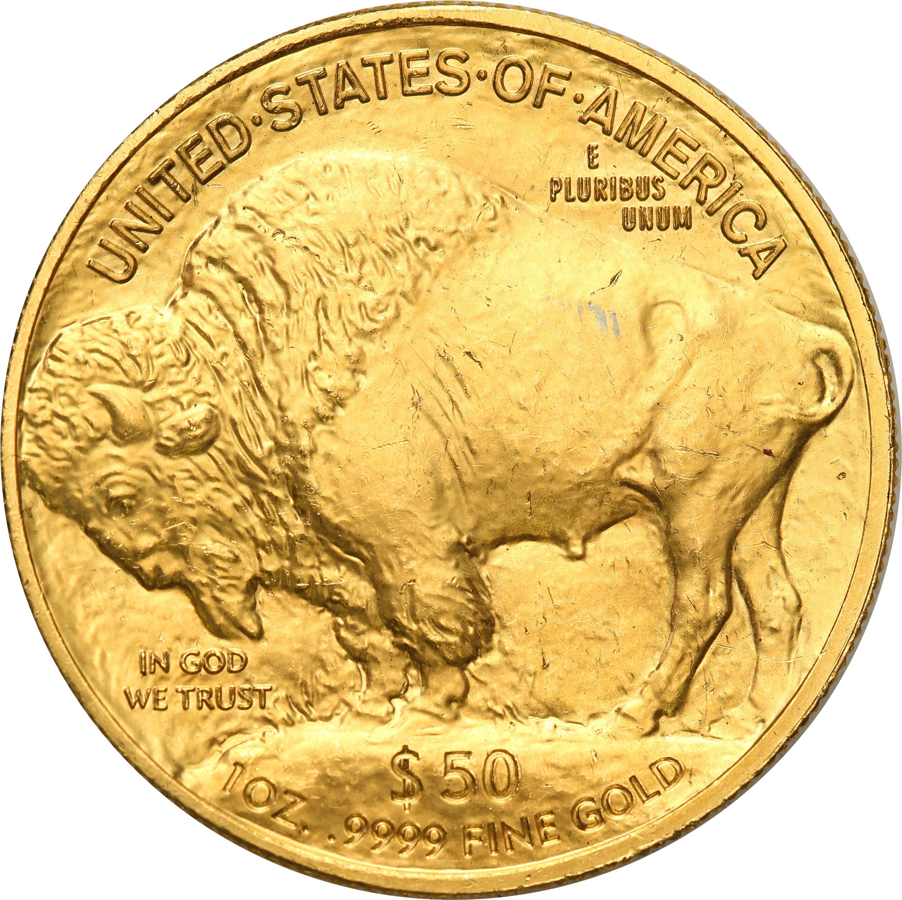 USA 50 dolarów 2010 Bizon (1 uncja złota) st.1