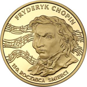 III RP 200 złotych 1999 Fryderyk Chopin - 150. Rocznica Śmierci st.L