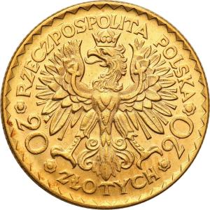 II RP. 20 złotych 1925 Chrobry st. 1