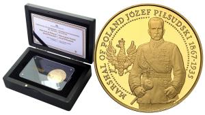 Wyspy Niue 100 dolarów 2019 Marszałek Józef Piłsudski UNCJA ZŁOTA st. L