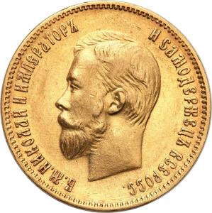 Rosja Mikołaj II 10 Rubli 1902 AP Petersburg st. 1