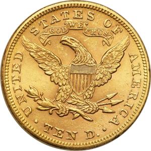 USA. 10 dolarów 1894 Filadelfia Liberty st. 1-
