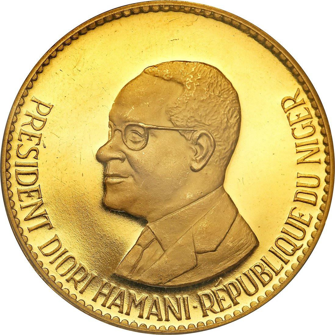 Niemcy. Prezydent Hamani Diori (1958-1974). 100 franków 1968 PCGS PR65 DCAM