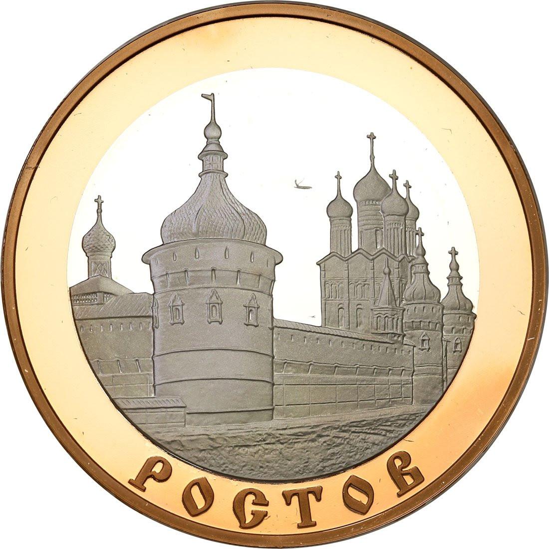 ZSRR/Rosja. 5 rubli 2004 Rostów - złoto, srebro