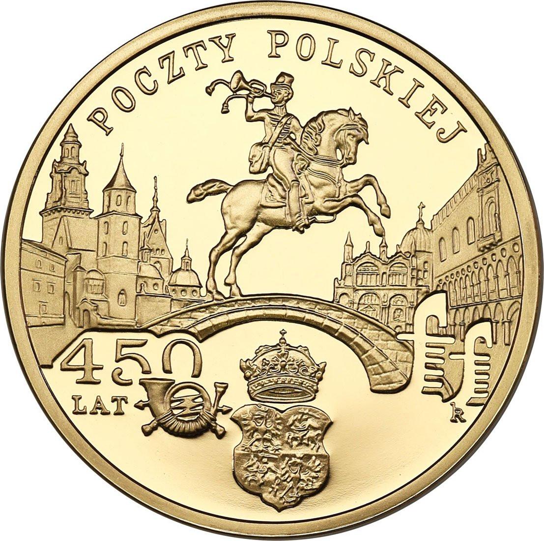 III RP. 200 złotych 2008 450 Lat Poczty Polskiej