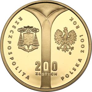 III RP. 200 złotych 2001 Kardynał Wyszyński
