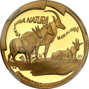 Afryka Południowa. Antylopa 2000 - 1/2 uncji NGC PF69 ULTRA CAMEO (2 MAX)