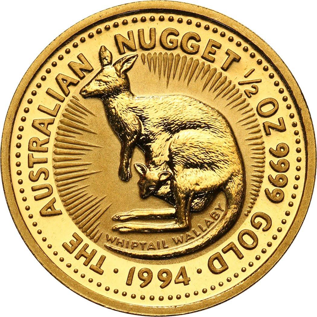 Australia 50 dolarów 1994  (1/2 oz Au) kangur