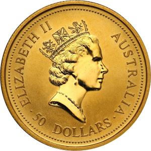 Australia 50 dolarów 1994  (1/2 oz Au) kangur
