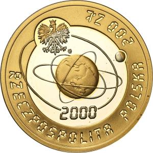 III RP 200 złotych 2000 Rok 2000 Au/Ag