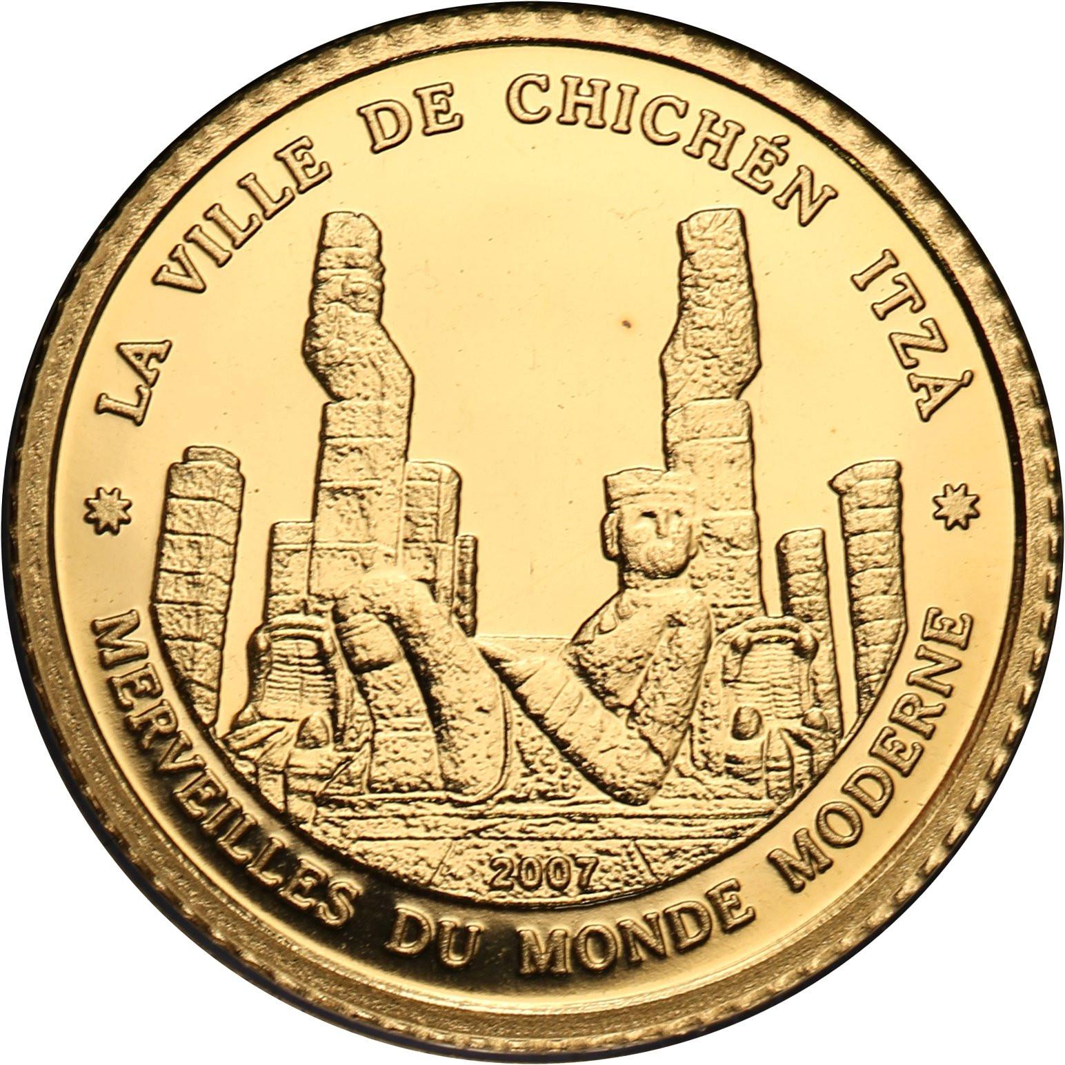 Wybrzeże Kości Słoniowej 1500 franków 2007 Chichen Itza