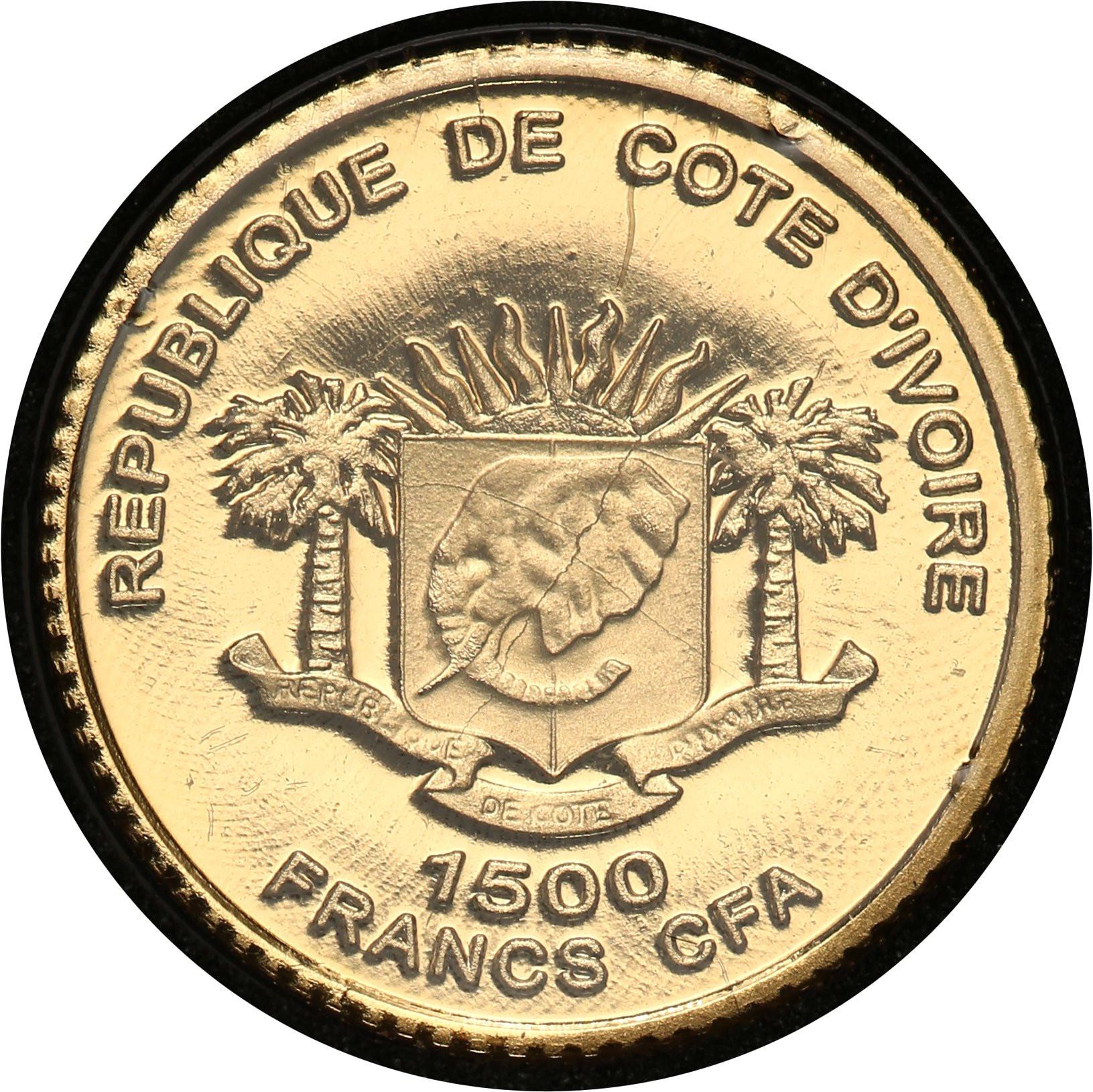 Wybrzeże Kości Słoniowej 1500 franków 2007 Chichen Itza