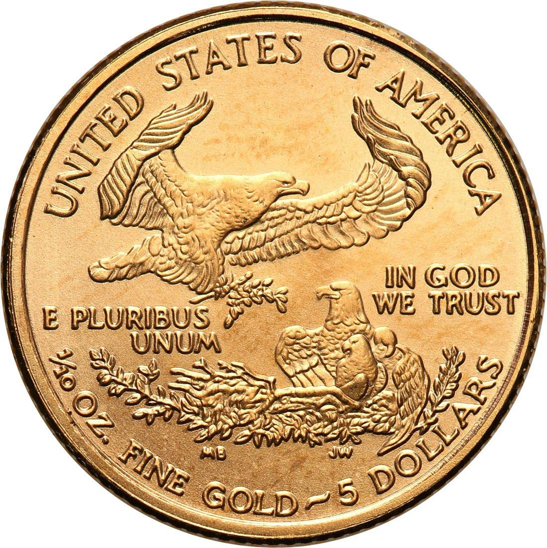 USA 5 $ dolarów 2002 (1/10 uncji złota)