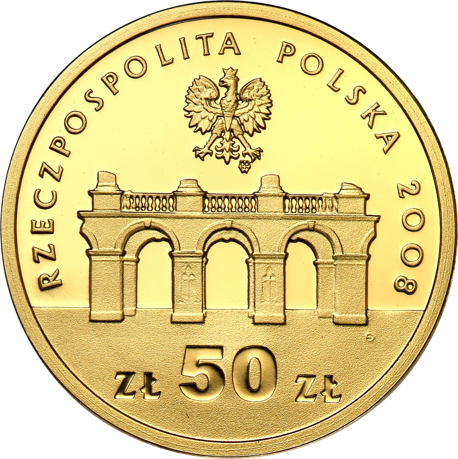 III RP. 50 złotych 2008 Rocznica Odzyskania Niepodległości Piłsudski st.L