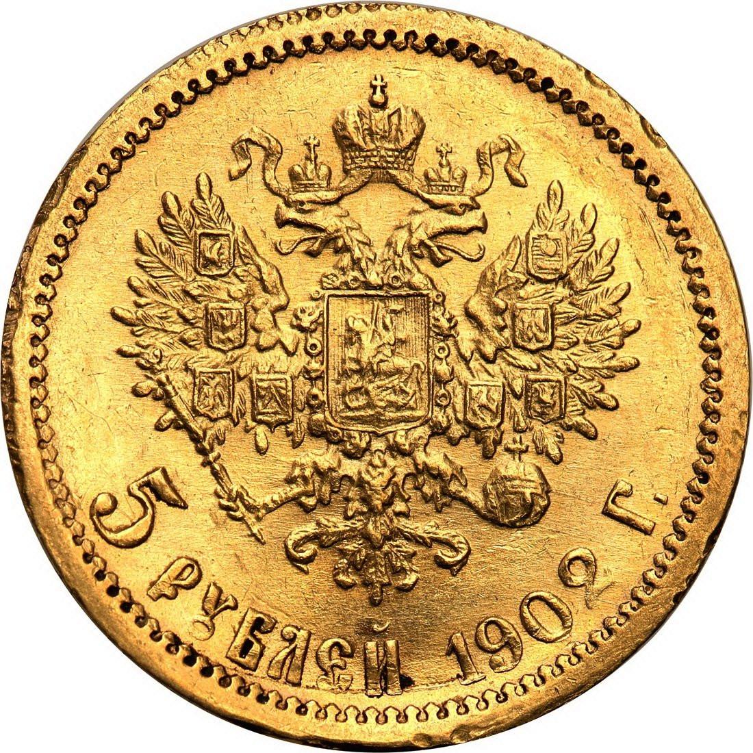 Rosja. Mikołaj II. 5 rubli 1902 (AP), Petersburg