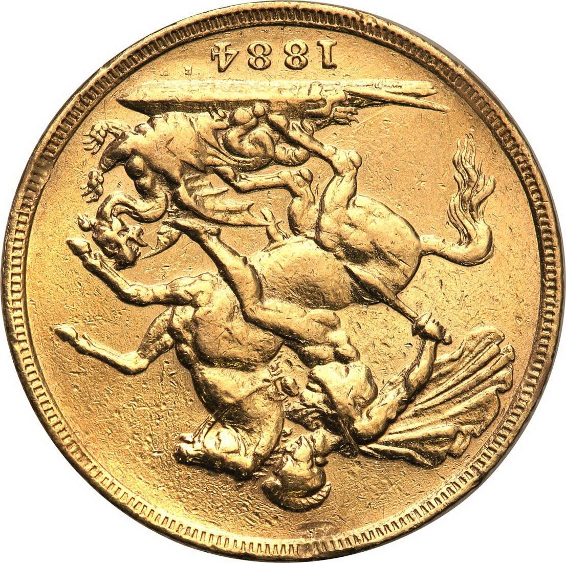 Australia. Victoria 1 suweren 1884 M Melbourne