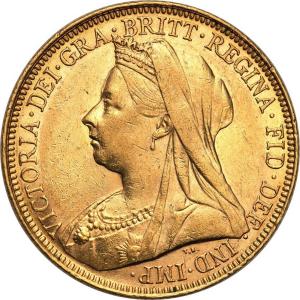 Wielka Brytania. Victoria 1 suweren 1900