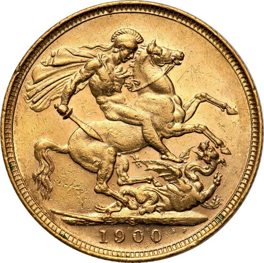 Wielka Brytania. Victoria 1 suweren 1900