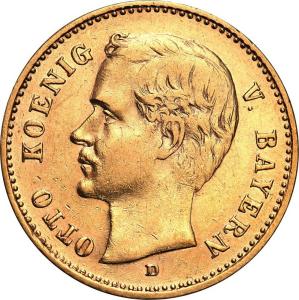 Niemcy Bawaria 10 marek 1906 D