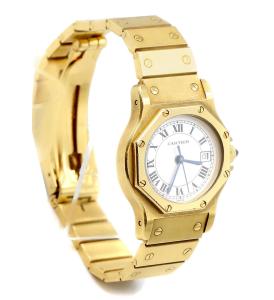 Zegarek Cartier Lady Santos Ronde - Złoto 18k