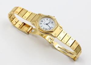 Zegarek Cartier Lady Santos Ronde - Złoto 18k