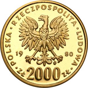 PRL 2000 złotych 1980 XIII Zimowe Igrzyska Olimpijskie Lake Placid st.L