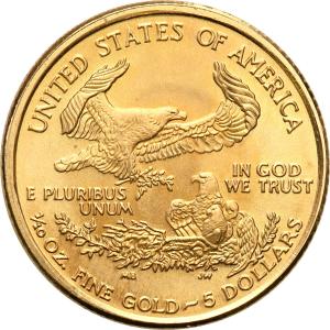 USA 5 dolarów 2001 (1/10 uncji złota) st.1