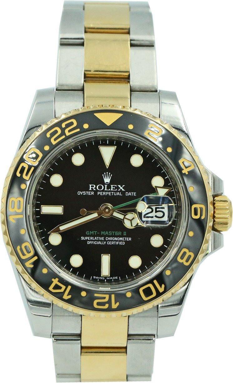 Zegarek Rolex GMT-Master II 116713LN Czarny – stal złoto